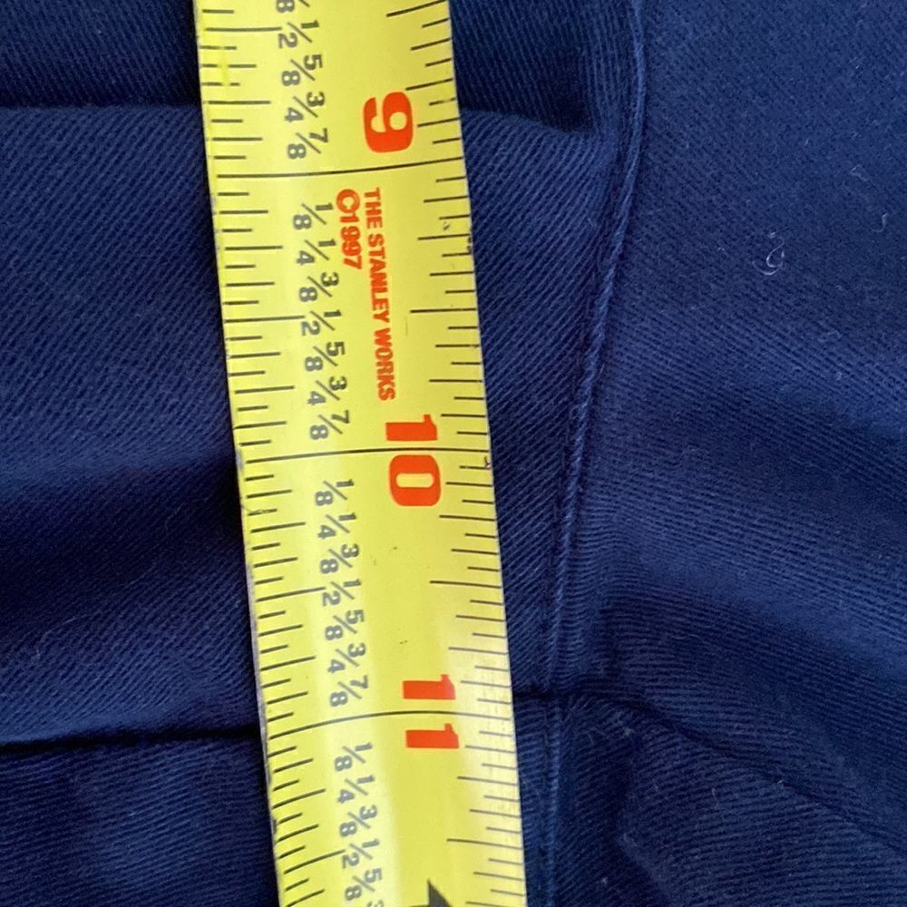 Lauren Ralph Lauren Vintage navy blue Chino cuffed shorts size 8P - Picture 8 of 9